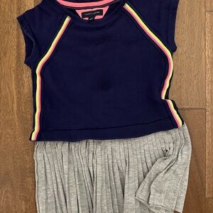 Tommy Hilfiger Navy and Gray Kids Dress
